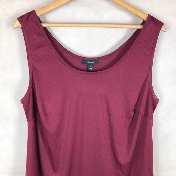ALFANI Burgundy Smooth Camisole NEW Size 1X - Picture 2 of 4